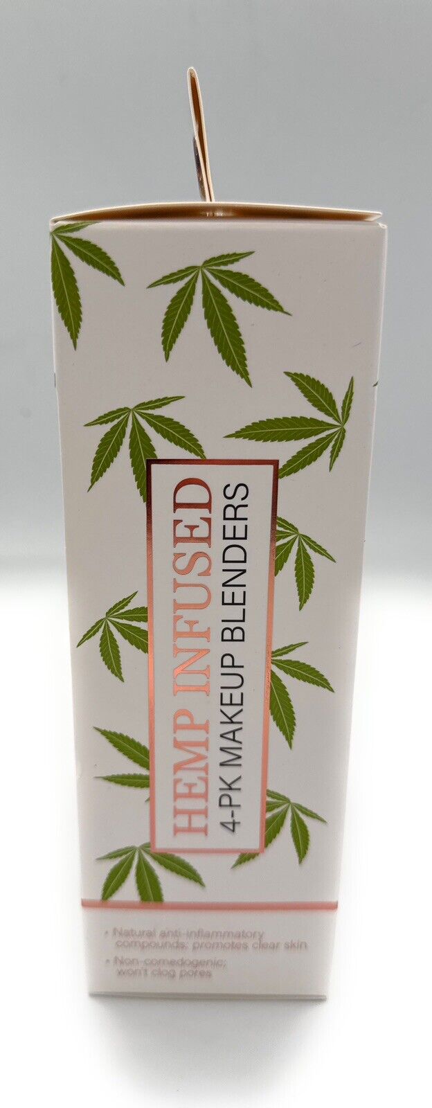 4 Pack Makeup Blenders Hemp Infused  With Real Seed Oil Dry Or Wet Use New