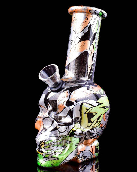 GRIM RIPPER Bong Mini BONG Glass Water Pipe COOL Hookah Skull Bongs *USA* - Maryjanes Bong Shop