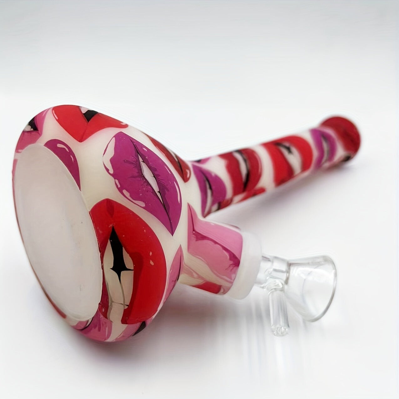 Silicone Luminous Water Pipe, 7.5" Flaming Lips Theme Luminous Silicone Smoking