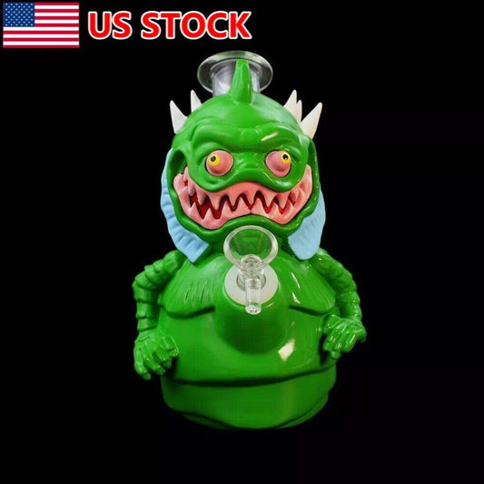 7.3 inch Monster Silicone Bong Hookah Smoking Water Pipe Unbreakable +Glass Bowl - Maryjanes Bong Shop