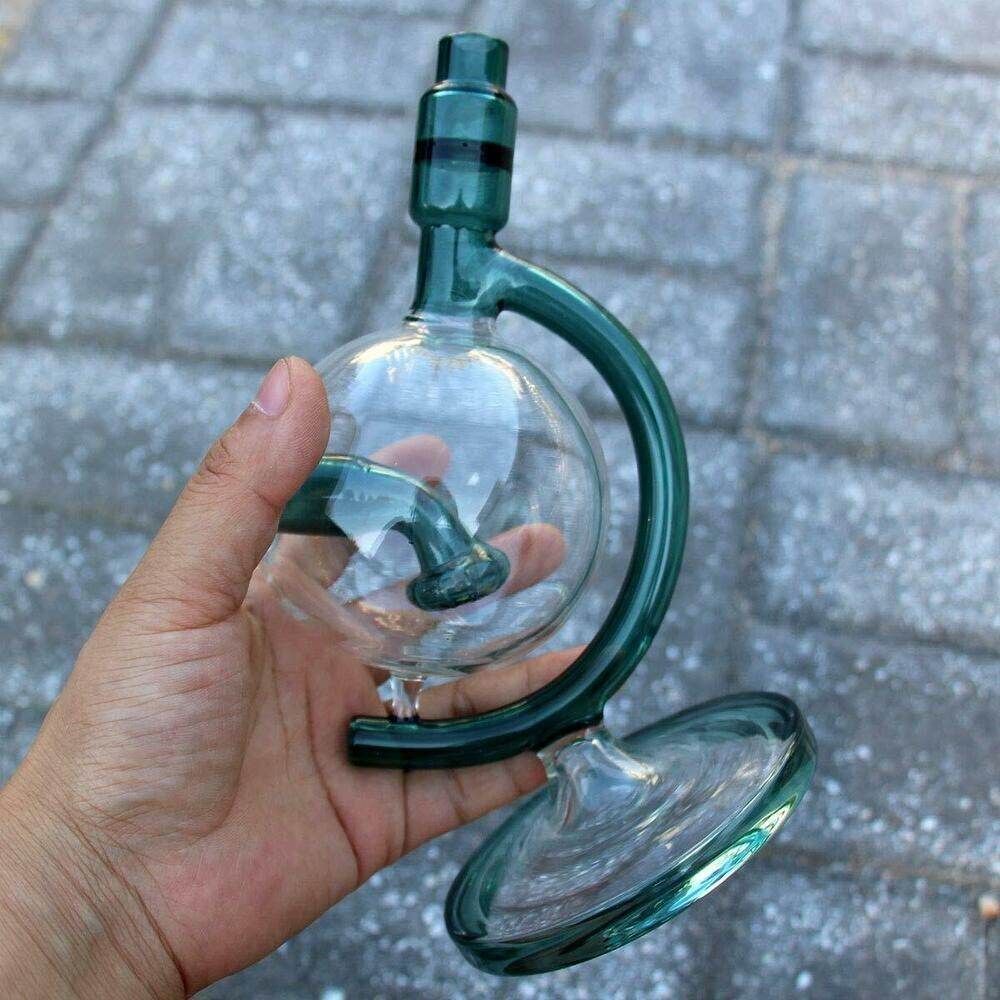 8inch Round Glass Bong 14.5mm Filter Small Glass Water Pipes Handmade Bongs - Maryjanes Bong Shop
