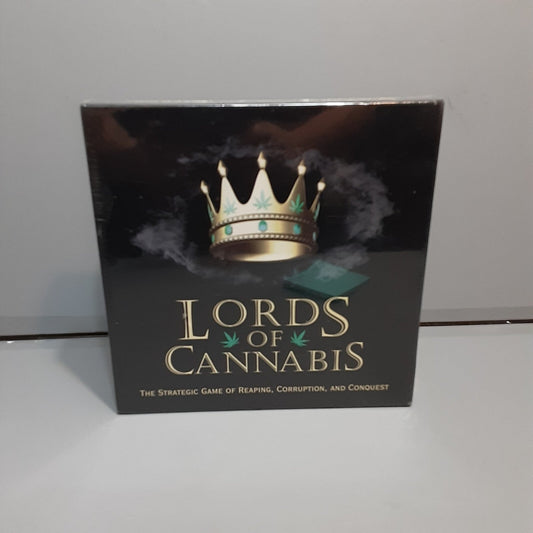 Lords Of Cannabis board game box, party game for 2-6 players by Kheper Games, 2008.