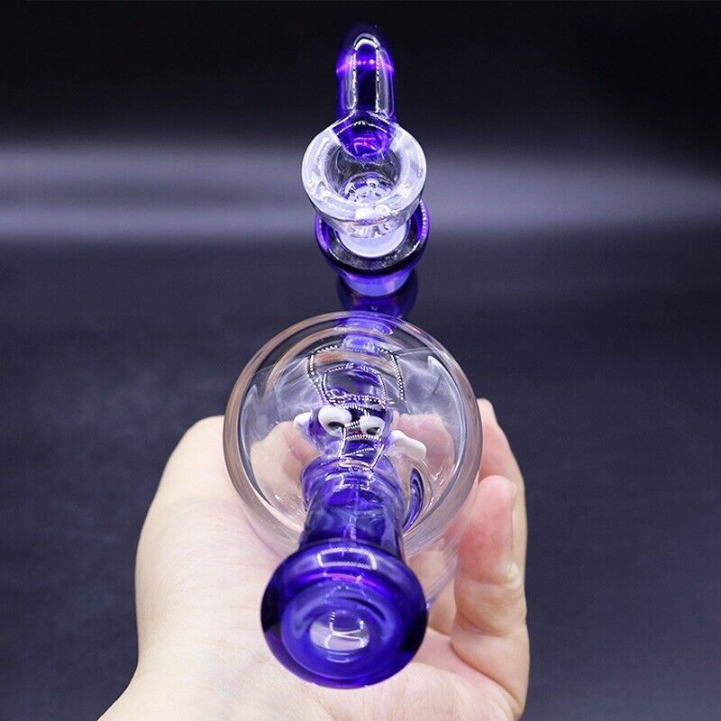 5.7" Handy Dinosaur Glass Bong Water Pipe Thick Handmade Recycler Smoking Beaker
