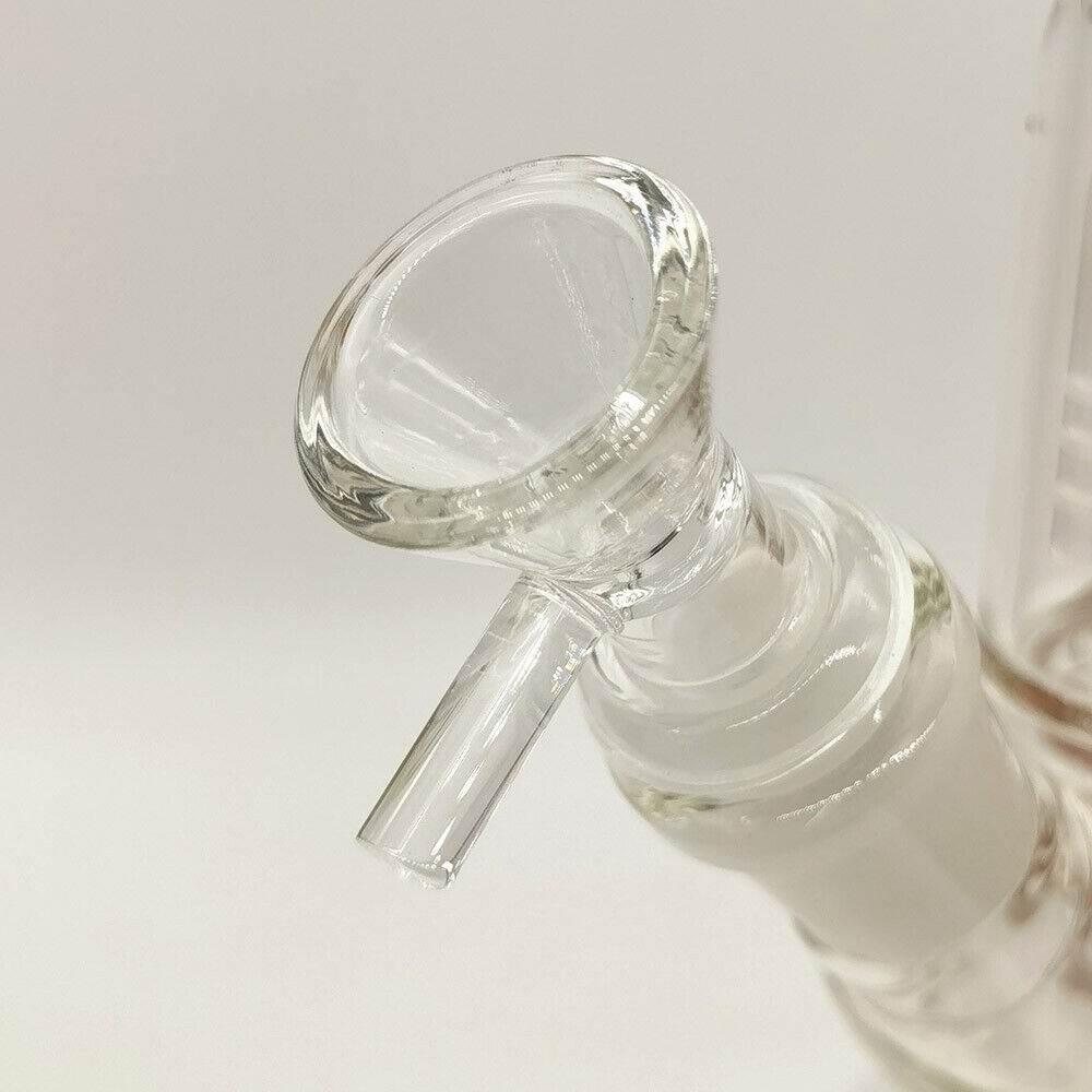 9.6inch Heavy Clear Glass Bong Water Pipe Smoking Pipes Hookah Percolator Bongs - Maryjanes Bong Shop
