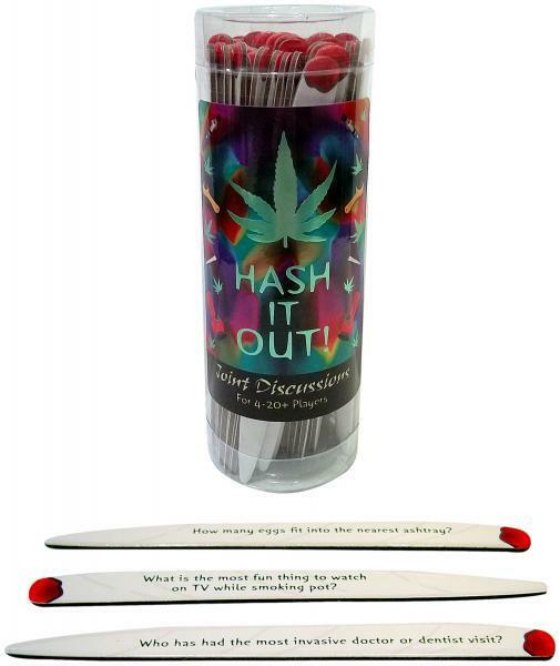 HASH IT OUT 420 themed board game, joint discussion sticks, new in box.
