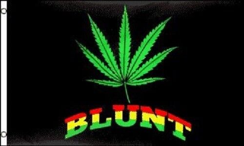 3x5 Blunt Pot Marijuana Weed flag with brass grommets and vibrant colors.