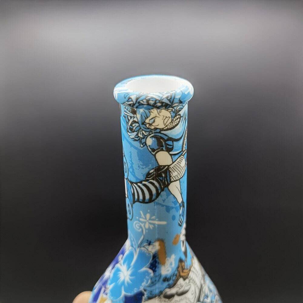 5'' Silicone Hookah Smoking Water Pipe Bong Bubbler Shisha W/ 14mm Glass Bowl US - Maryjanes Bong Shop
