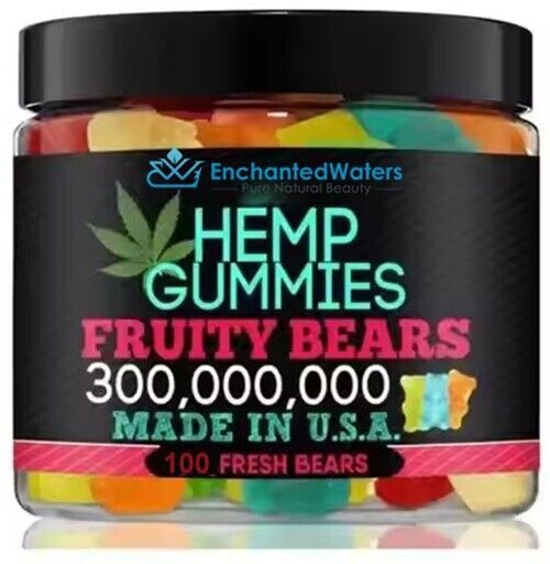Premium Hemp gummies, vegan-friendly, pain relief, sleep aid, anxiety calm, made in USA, 100 count.