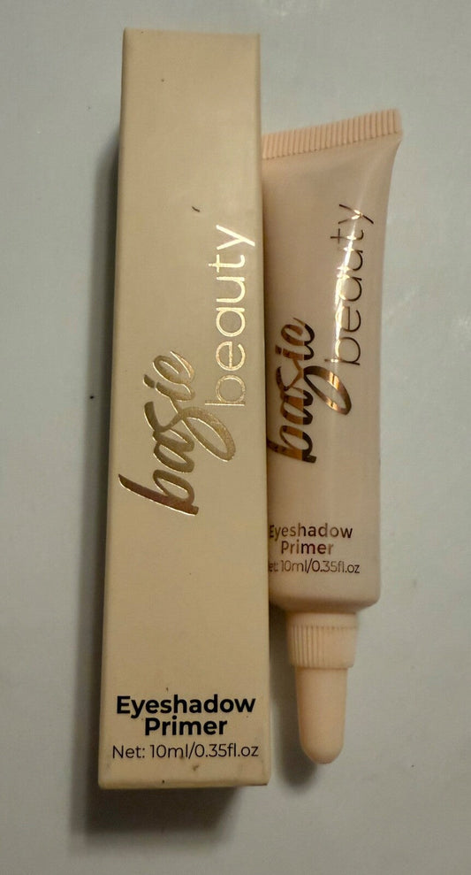 NIB Basic Beauty Eyeshadow Primer with Hemp Seed Oil 10mL tube and packaging.