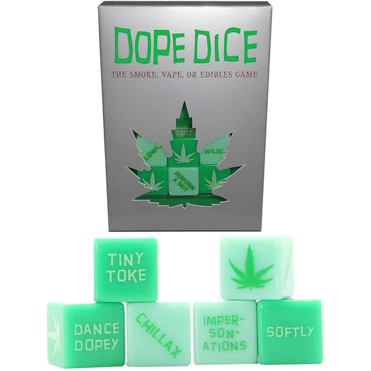 Dope Dice game set for potheads with fun action dice.