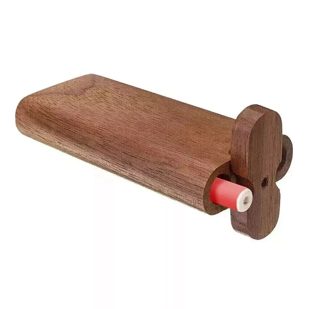 Wooden Dugout Pipe Self Cleaning Metal Bat Poker Smoking Pipe One Hitter Kit US