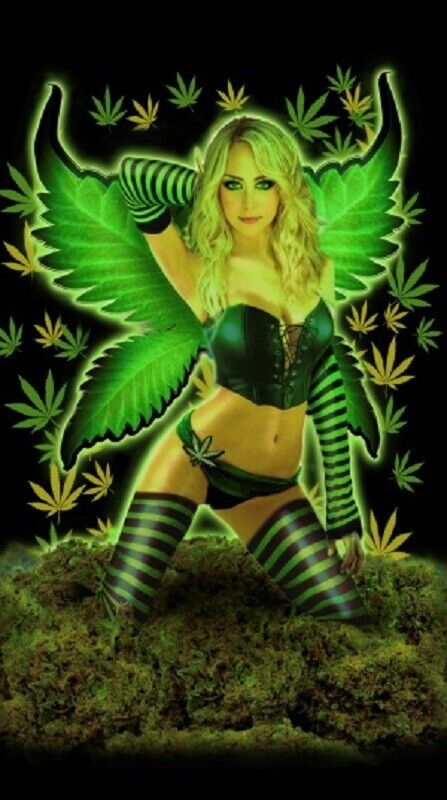 New Weed Fairy Woman Beach Bath Pool Gift Towel Pot Leaf Green Leaves Sexy Photo