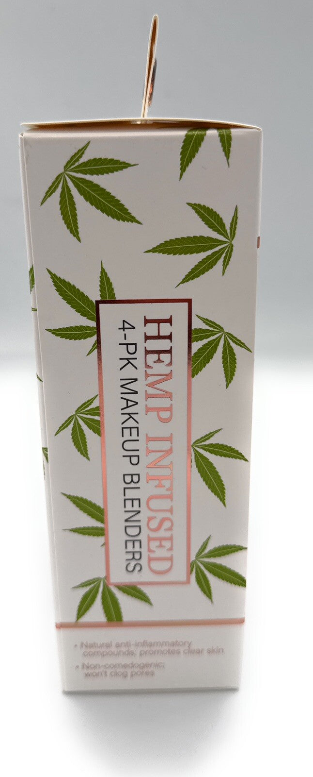 4 Pack Makeup Blenders Hemp Infused  With Real Seed Oil Dry Or Wet Use New