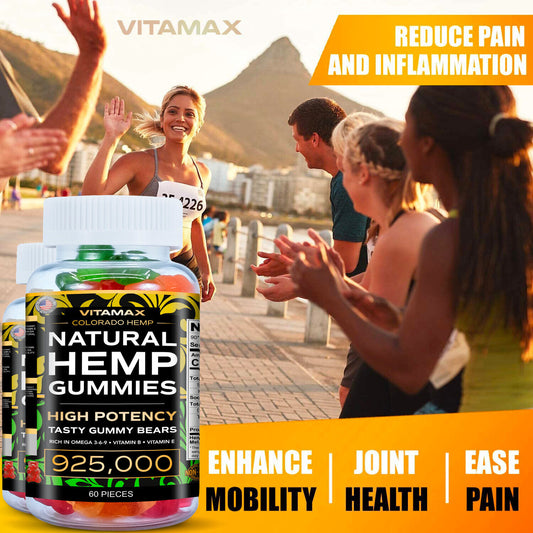 (2 Pack) Natural Gummies for Stress Relief -  For Pain, Insomnia & Anxiety 120ct