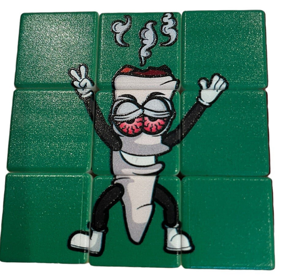 Marijuana Stoner Buddies Rubix Cube Deluxe - Works - 420 Game Cannabis Fun!!