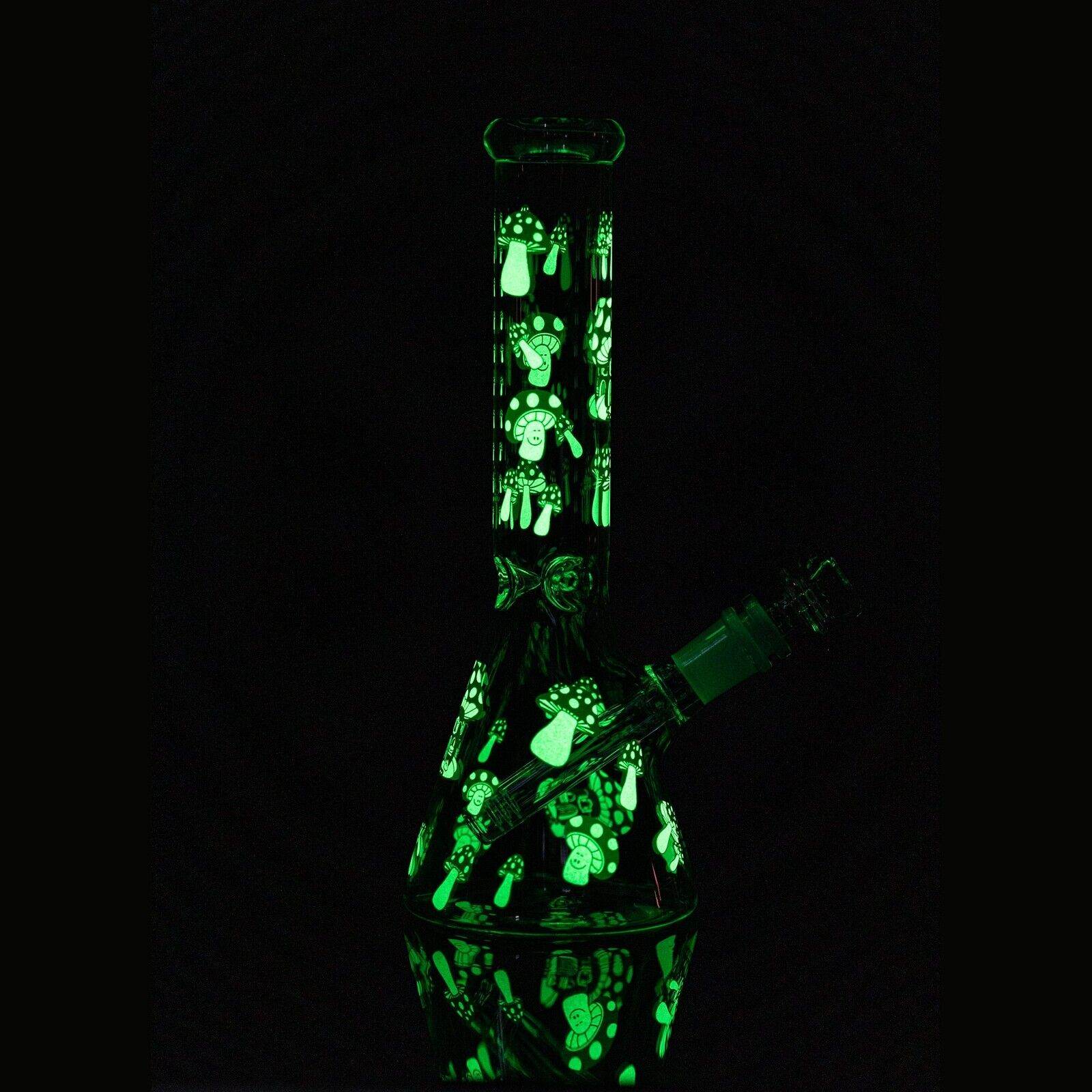 10inch Beaker Glass Bongs Thick Luminous Bongs Smoking Water Pipes with 14mm - Maryjanes Bong Shop