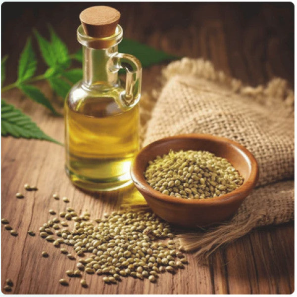 Organic Hemp Oil (5-Pack) Cold-Pressed, Stress Pain Sleep, Unrefined, Made USA